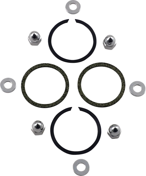 JAMES GASKET - 65324-83-KW1 - Exhaust Port Stainless/Chrome Gasket Kit - Big Twin/Sportster/EVO