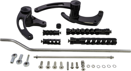 ACCUTRONIX - FC102-SSAKB - Forward Control - Black - Slotted