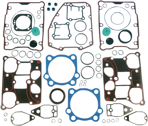 JAMES GASKET - JGI-17055-99-X - Motor Gasket Kit - Metal Head Gaskets with Silicone Rocker Gaskets - 95”/103” - '99-'04 Twin Cam