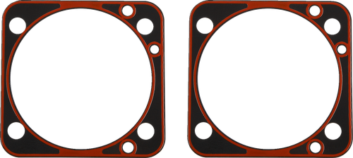 JAMES GASKET - JGI-16777-96-X - Front/Rear Metal Base Gasket - 4.000” S&S Cylinders - '84-'99 EVO