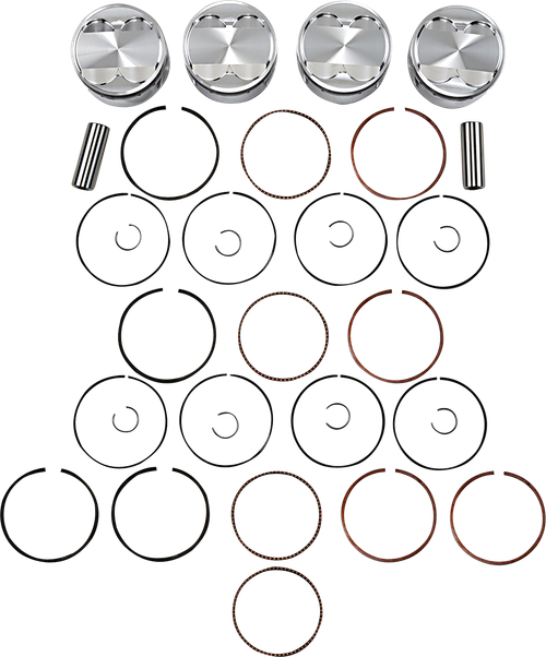 JE PISTONS - 201165 - Piston Kit - 81.00 mm - 11.0:1 CR - Suzuki