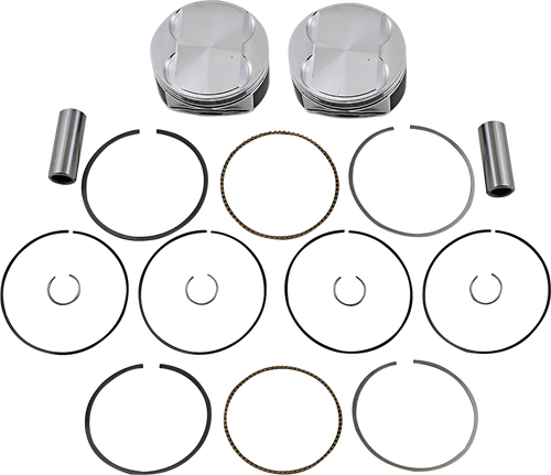 JE PISTONS - 370249 - Piston Kit - 4.075” Bore - Standard - 114”/117” M8