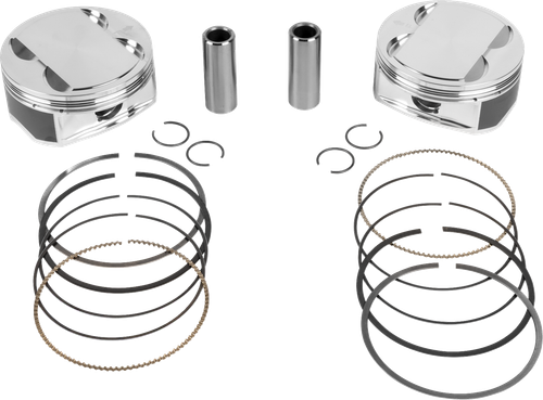 JE PISTONS - 398763 - Piston Kit - 4.250” Bore - 4.500” Stroke - 12.0:1 CR - 114” M8