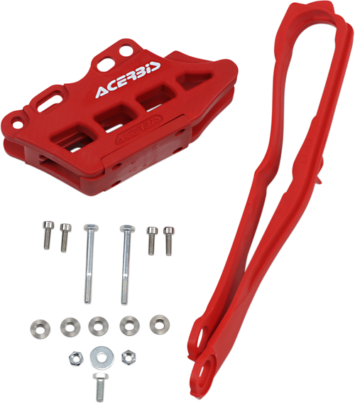 ACERBIS - 2742640227 - Chain Guide 2.0 and Slider Kit - Red - Honda