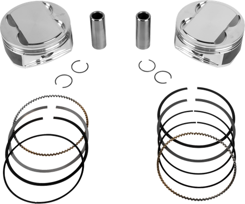 JE PISTONS - 399160 - Piston Kit - 4.255” Bore - 4.375” Stroke - 12.0:1 CR - 107” M8