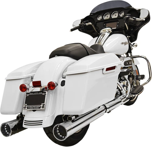 BASSANI XHAUST - 1F72DNT6 - DNT Straight Can Mufflers for FL - Chrome