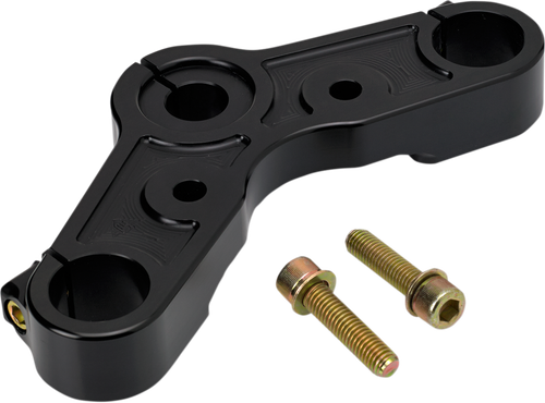JOKER MACHINE - 10-333B - Upper Triple Tree - Black Anodized - '10-'15 XL 1200X