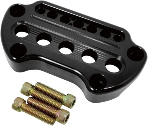 JOKER MACHINE - 10-306B - Indicator Light Handlebar Clamp - Instrument Cutout - Black