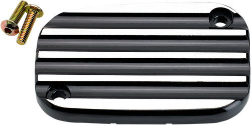 JOKER MACHINE - 08-002B - Front Brake Master Cylinder Cover - Finned - Black