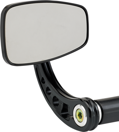 JOKER MACHINE - 09-314-CB - Mirror - Cafe - Side View - Rectangle - Black - Curved