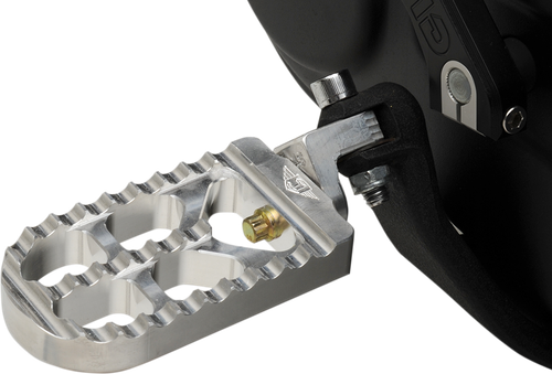 JOKER MACHINE - 08-56-3 - Adjustable Serrated Foot Pegs - Long - Raw - XL