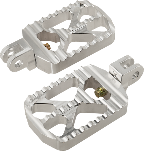 JOKER MACHINE - 08-646-4 - Bear Claw Foot Pegs - Silver - Triumph