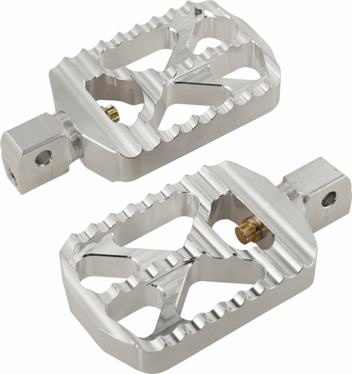 JOKER MACHINE - 08-646-5 - Bear Claw Foot Pegs - Silver - Indian