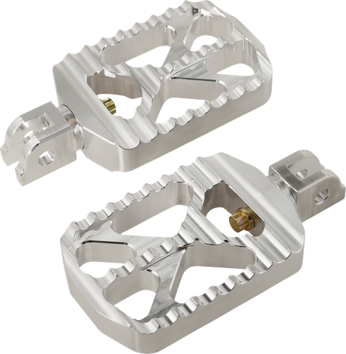 JOKER MACHINE - 08-646-6 - Bear Claw Foot Pegs - Silver - Harley-Davidson