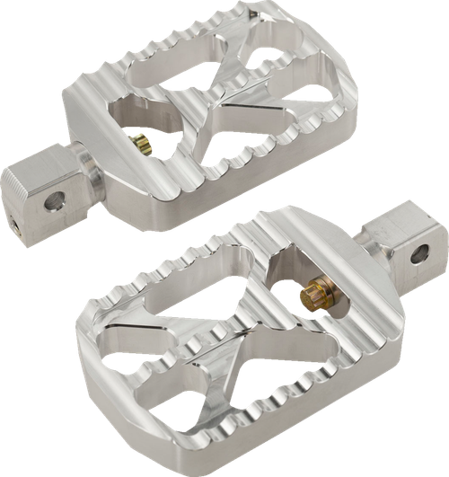 JOKER MACHINE - 08-646-8 - Bear Claw Foot Pegs - Silver - Indian