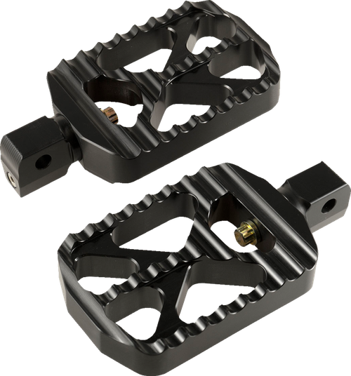 JOKER MACHINE - 08-646-8B - Bear Claw Foot Pegs - Black - Indian