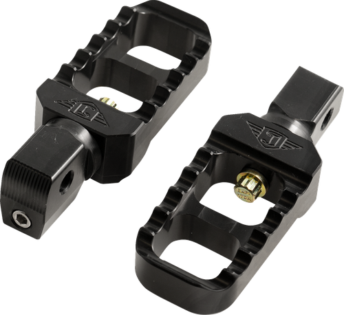 JOKER MACHINE - 08-642-8B - Serrated Stubby Foot Pegs - Black - Indian