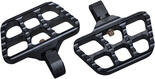 JOKER MACHINE - 08-644-7B - Mini Serrated Floorboards - Black - Softail