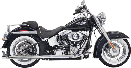BASSANI XHAUST - 1S46E-30 - True Duals Exhaust System with Fishtail Mufflers - 30" - Softail