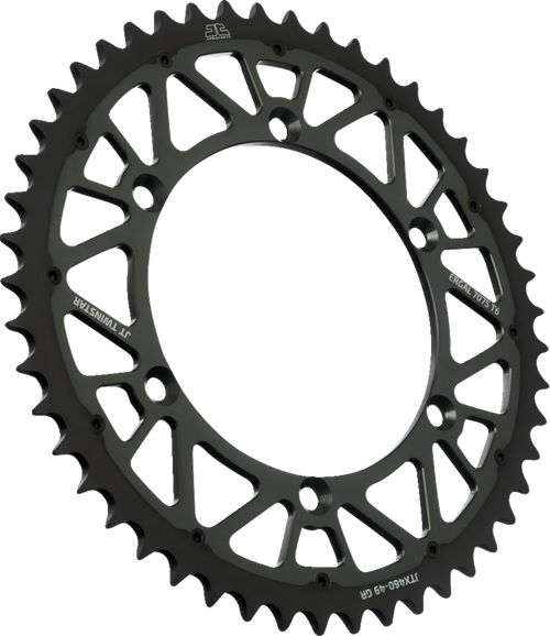 JT SPROCKETS - JTX460.49GR - Rear Sprocket - Twinstar - 49 Tooth - Graphite - Kawasaki/Suzuki
