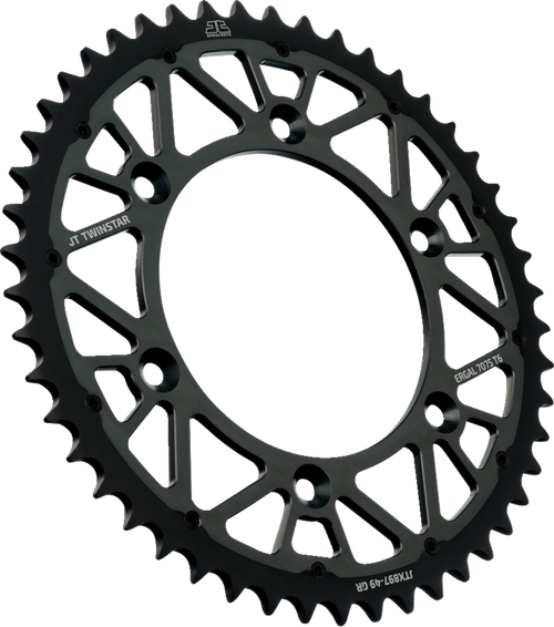 JT SPROCKETS - JTX897.49GR - Rear Sprocket - Twinstar - 49 Tooth - Graphite - Gas Gas/Husqvarna/Husaberg/KTM