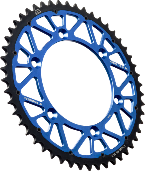 JT SPROCKETS - JTX251.50BLU - Rear Sprocket - Twinstar - 50 Tooth - Blue - Yamaha