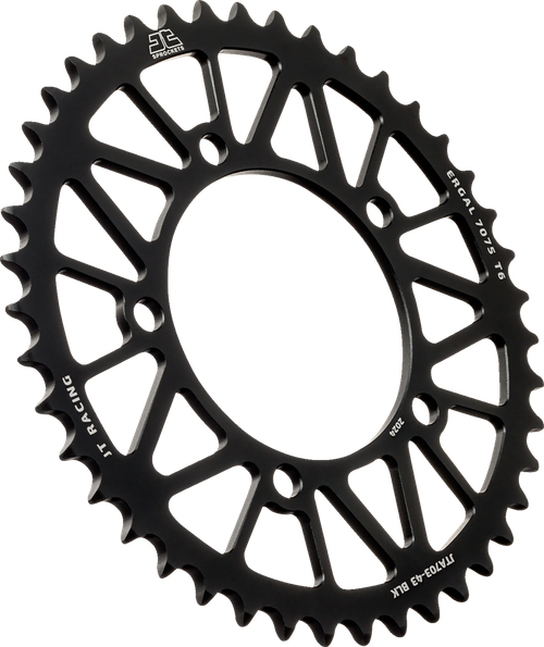 JT SPROCKETS - JTA703.43BLK - Rear Sprocket - Aluminum - 43 Tooth - Black - Aprilia