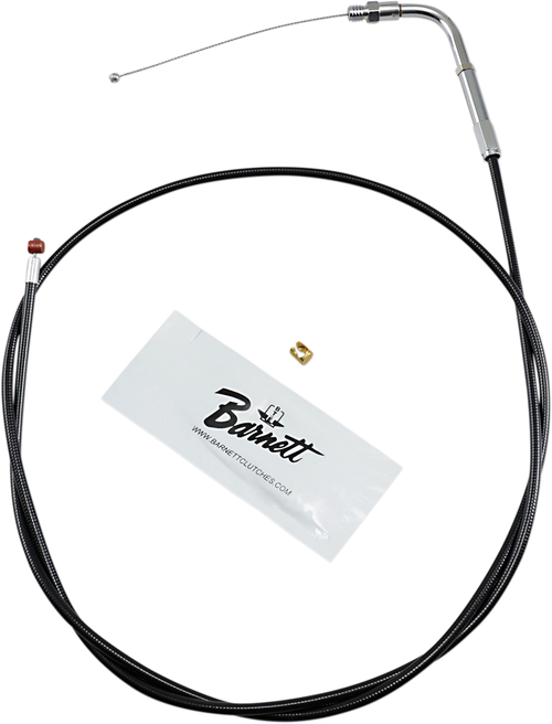 BARNETT - 101303000806 - Black Vinyl Throttle Cable - +6" Size - 48" Length