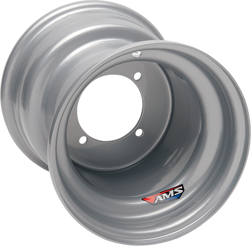 AMS - 9923-697 - Steel Wheel - Rear - Chrome - 9x9 - 4/115 - 3+6