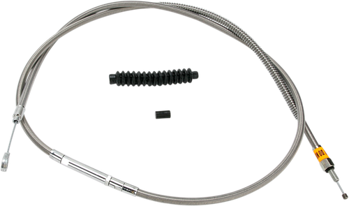 BARNETT - 102301000606 - High-Efficiency Stainless Steel Clutch Cable for Harley-Davidson - +6" - '93-'03 Dyna