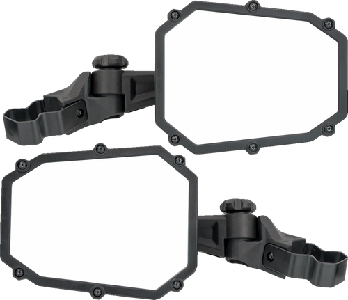 MOOSE OFFROAD - 0640-1688 - Mirror - Elite - Side View - Octagon - Black