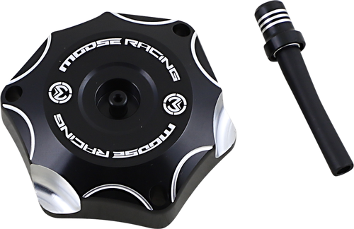 MOOSE OFFROAD - 0703-0827 - Aluminum Gas Cap - Black - Beta