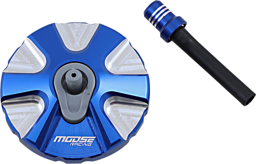 MOOSE OFFROAD - 0703-0830 - Aluminum Gas Cap - Blue - Husqvarna