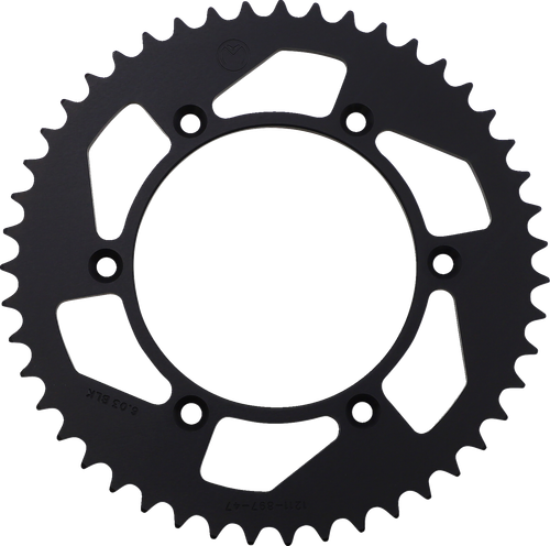 MOOSE OFFROAD - 1211-1453 - Rear Sprocket - Aluminum - 47 Tooth - Black - Husaberg/Husqvarna/KTM