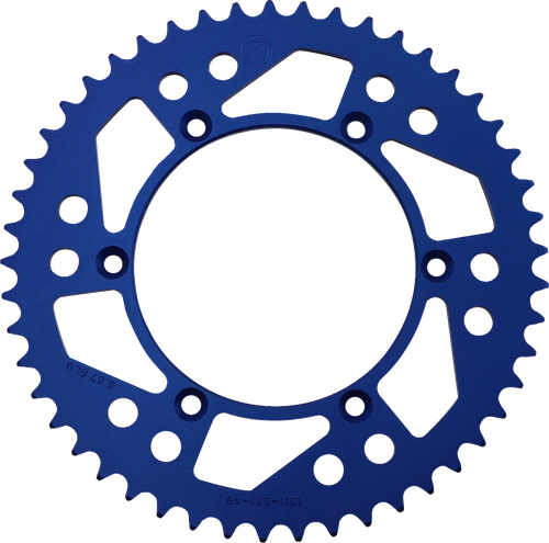 MOOSE OFFROAD - 1211-1619 - Rear Sprocket - Aluminum - 49 Tooth - Blue - Yamaha