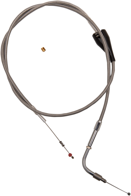 BARNETT - 102304100103 - Stainless Steel Idle Cable - Cruise - +3" - '02-'07 FLH