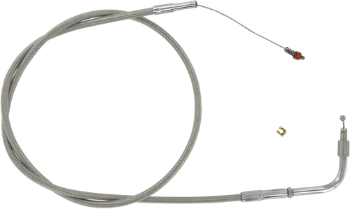 BARNETT - 102303001203 - Stainless Steel Throttle Cable - +3" - '01-'15 Softail