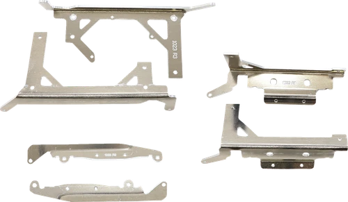 MOOSE OFFROAD - 1901-0914 - Radiator Braces - Silver - Gas Gas/Husqvarna/KTM