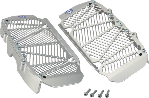 MOOSE OFFROAD - 1901-0956 - Radiator Guards - Silver - Triumph