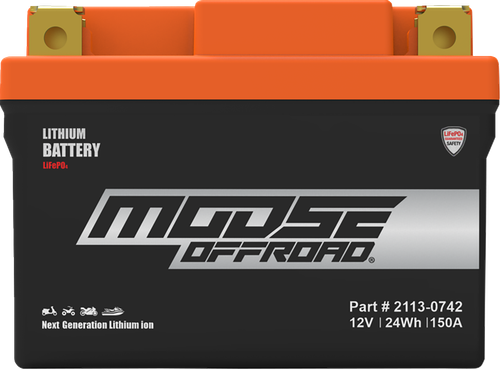 MOOSE OFFROAD - 2113-0742 - Battery - Lithium LiFePO4 - HUTZ5S-FP