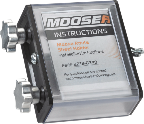 MOOSE OFFROAD - 2212-0348 - Side Load Route Sheet Holder - 2.25" x 2.50"