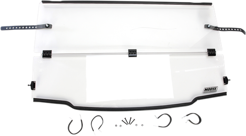 MOOSE OFFROAD - 2317-0299 - Full Folding Windshield - Polished