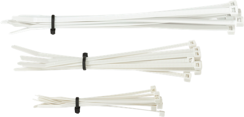 MOOSE OFFROAD - 2404-0586 - Cable Ties - White - 30-Pack