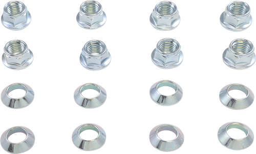 MOOSE OFFROAD - 0223-0233 - Lug Nuts - Locking - Chrome - 8 Pack - ATV