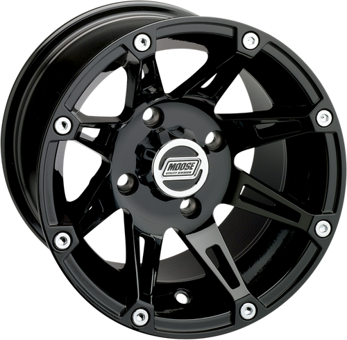 MOOSE OFFROAD - 0230-0452 - Wheel - 387X - Rear - Black - 12x8 - 4/156 - 4+4