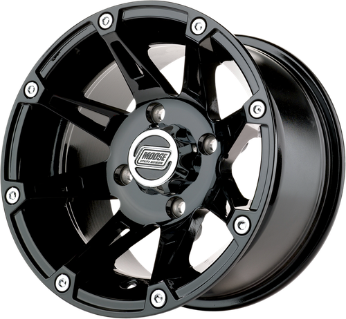 MOOSE OFFROAD - 0230-0453 - Wheel - 387X - Rear - Black - 12x8 - 4/136 - 4+4