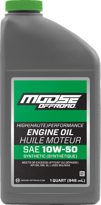 MOOSE OFFROAD - 3601-0918 - Synthetic Engine Oil - 10W-50 - 1 US quart