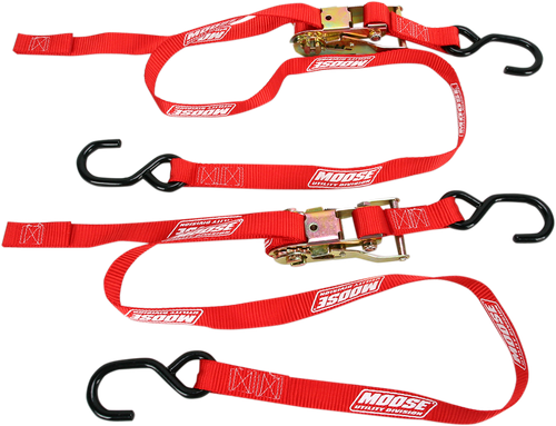 MOOSE OFFROAD - 3920-0298 - Ratchet Tie-Down - 1" - Red