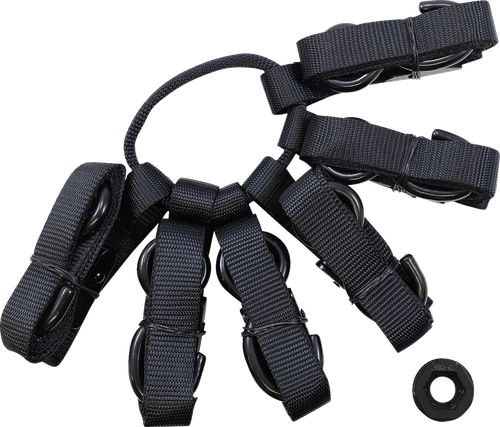 MOOSE OFFROAD - 3920-0495 - Cargo Straps - UTV - Black