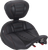 MUSTANG - 89406AB - Deluxe Touring Solo Seat - with Driver's Backrest - American Beauty Stitch - FLH/FLT '23-'25